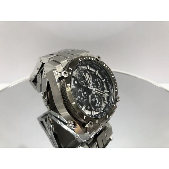 Bulova Men's Chronograph Calendar Precisionist Quartz Silver Watch 46 MM 98B405 - Picture 8 of 12